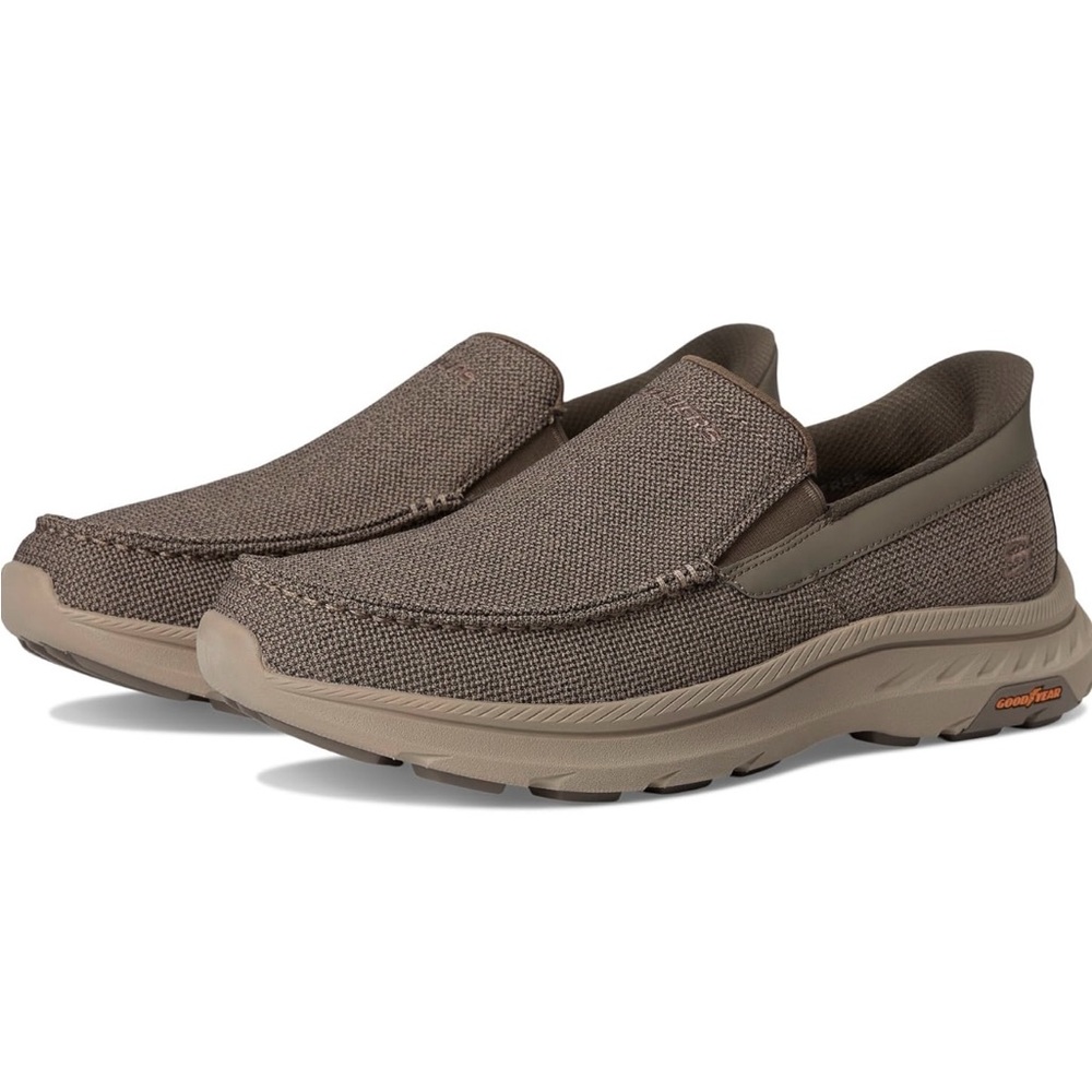 NEW IN BOX $90 SKECHERS Men’s Slip-ins Pollard - Wilfred 8 Taupe Relaxed Fit